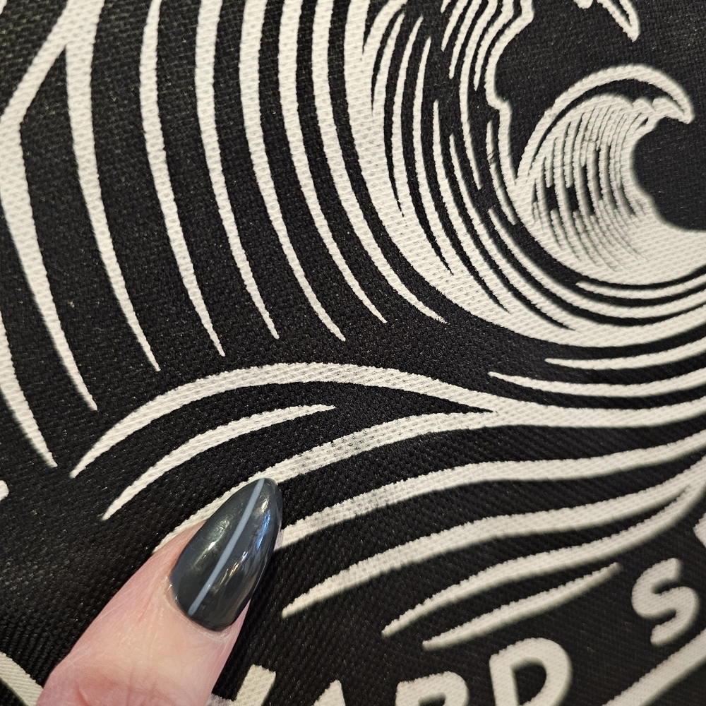 White Claw Black Nylon Zippered Tote Bag - Picture 7 of 9
